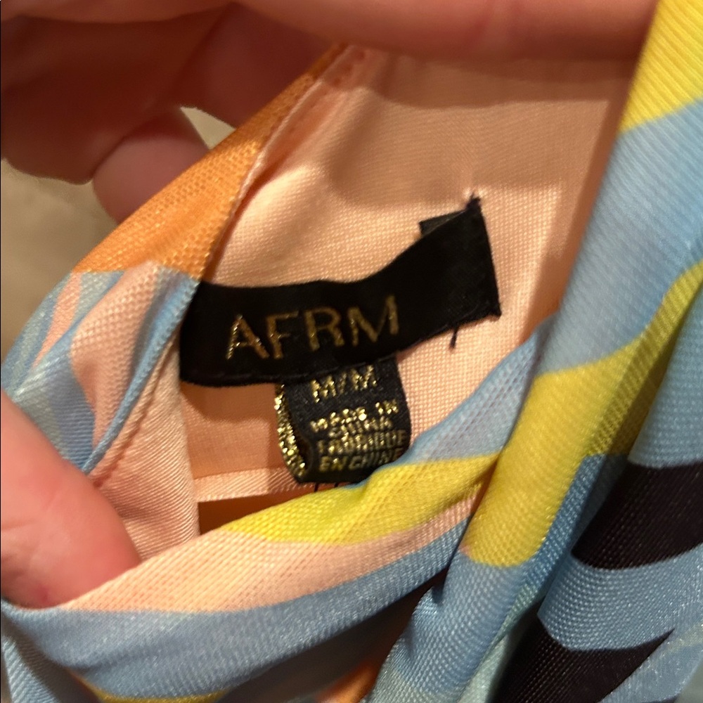 NWT AFRM Mabel Cap Sleeve Open Back Mini dress - Picture 8 of 10